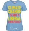 Женская футболка Climate change Голубой фото