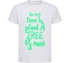 Kids T-shirt The best time to plant a tree is now White фото