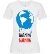 Женская футболка Warming warning Белый фото