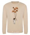 Sweatshirt An astronaut with balls of planets sand фото