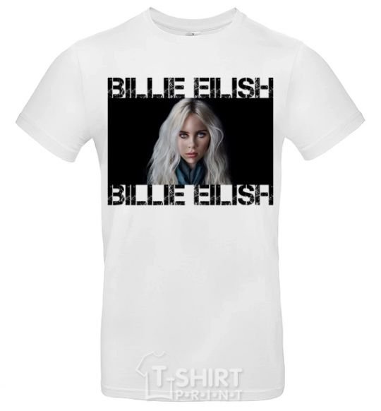 Мужская футболка Billie Eilish promo Белый фото