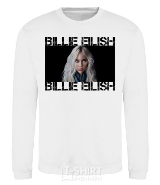 Sweatshirt Billie Eilish promo White фото