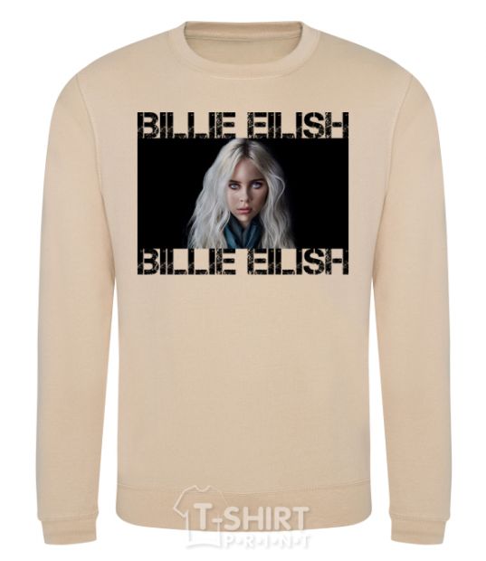 Свитшот Billie Eilish promo Песочный фото