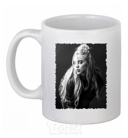 Ceramic mug Billie Eilish White фото