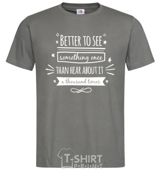 Men's T-Shirt Better to see dark-grey фото