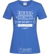 Women's T-shirt Better to see royal-blue фото