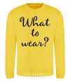 Sweatshirt What to wear yellow фото