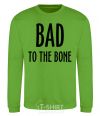 Sweatshirt Bad to the bone orchid-green фото