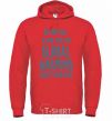 Men`s hoodie Global warming except your kids bright-red фото