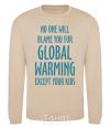Sweatshirt Global warming except your kids sand фото