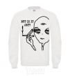 Sweatshirt But is it art White фото