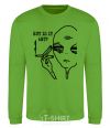 Sweatshirt But is it art orchid-green фото