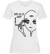 Women's T-shirt But is it art White фото