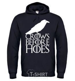 Men`s hoodie Crows before hoes black фото