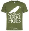 Men's T-Shirt Crows before hoes millennial-khaki фото
