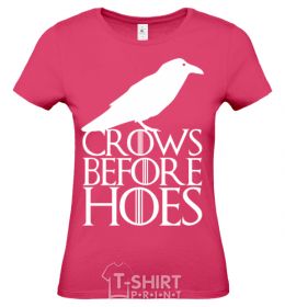 Women's T-shirt Crows before hoes heliconia фото