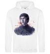 Men`s hoodie Bran art White фото