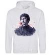 Men`s hoodie Bran art sport-grey фото