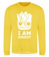 Sweatshirt I'm Groot wh yellow фото