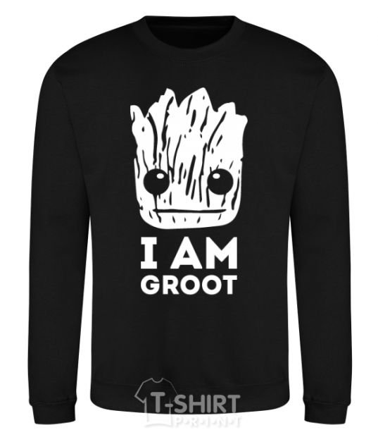 Sweatshirt I'm Groot wh black фото