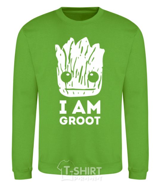 Sweatshirt I'm Groot wh orchid-green фото