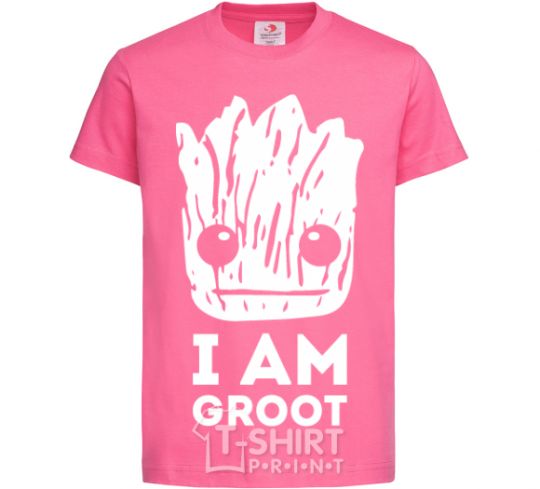 Kids T-shirt I'm Groot wh heliconia фото