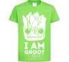 Kids T-shirt I'm Groot wh orchid-green фото