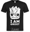 Мужская футболка I'm Groot wh Черный фото