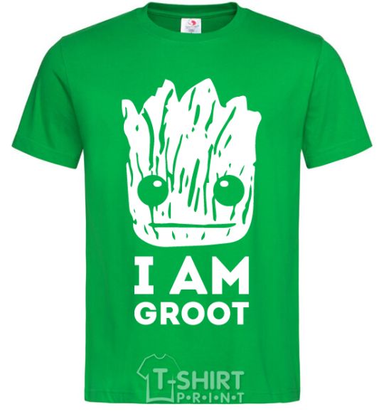 Мужская футболка I'm Groot wh Зеленый фото