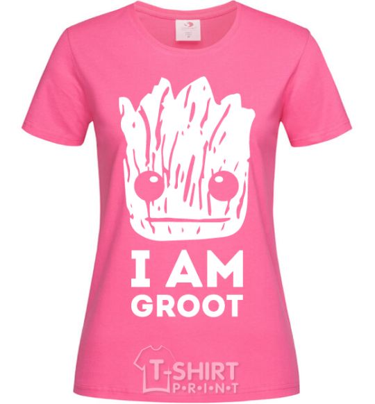 Women's T-shirt I'm Groot wh heliconia фото