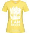 Women's T-shirt I'm Groot wh cornsilk фото