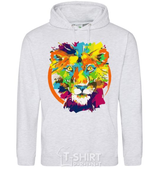 Men`s hoodie Lioness sport-grey фото