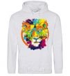 Men`s hoodie Lioness sport-grey фото