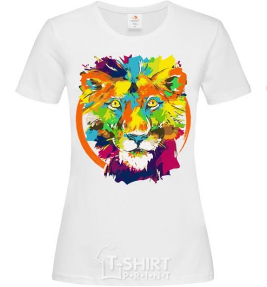 Women's T-shirt Lioness White фото