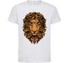 Kids T-shirt Lion's head White фото