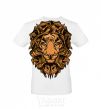 Men's T-Shirt Lion's head White фото