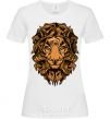 Women's T-shirt Lion's head White фото