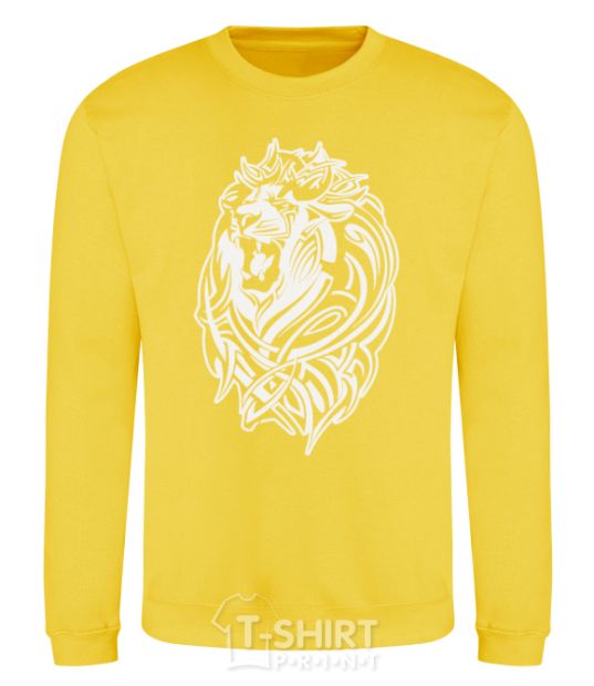 Sweatshirt Lion wh yellow фото