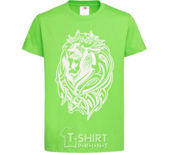 Kids T-shirt Lion wh orchid-green фото