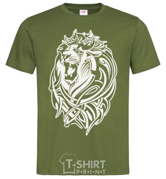 Men's T-Shirt Lion wh millennial-khaki фото