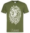 Men's T-Shirt Lion wh millennial-khaki фото