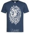 Men's T-Shirt Lion wh navy-blue фото