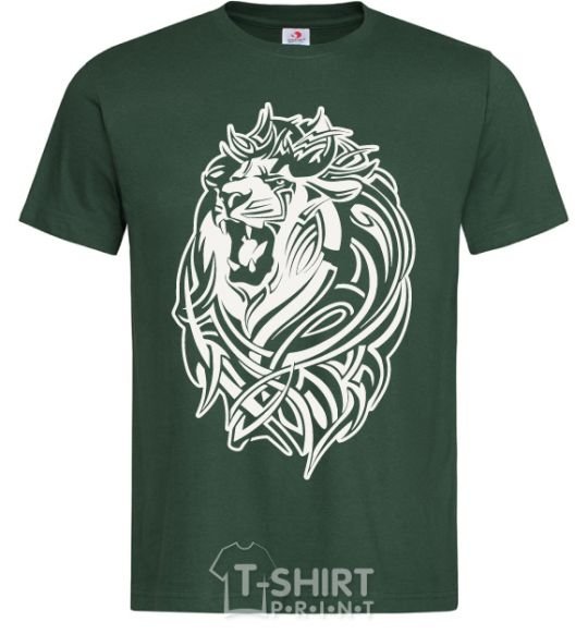 Men's T-Shirt Lion wh bottle-green фото