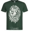 Men's T-Shirt Lion wh bottle-green фото