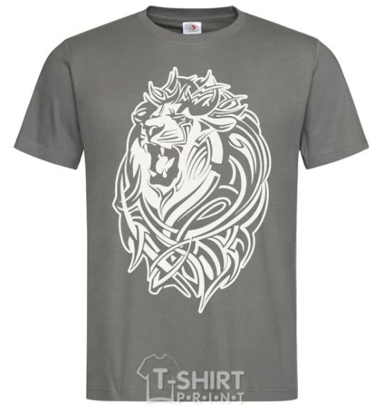 Men's T-Shirt Lion wh dark-grey фото