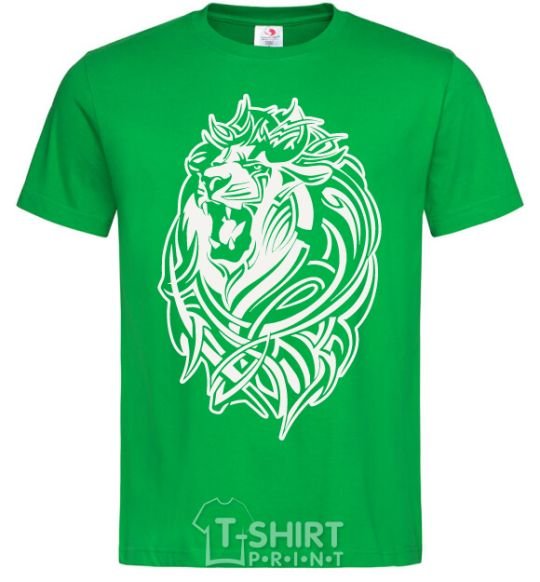 Men's T-Shirt Lion wh kelly-green фото