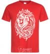 Men's T-Shirt Lion wh red фото