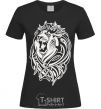 Women's T-shirt Lion wh black фото