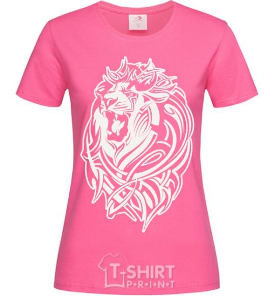 Women's T-shirt Lion wh heliconia фото