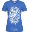 Women's T-shirt Lion wh royal-blue фото